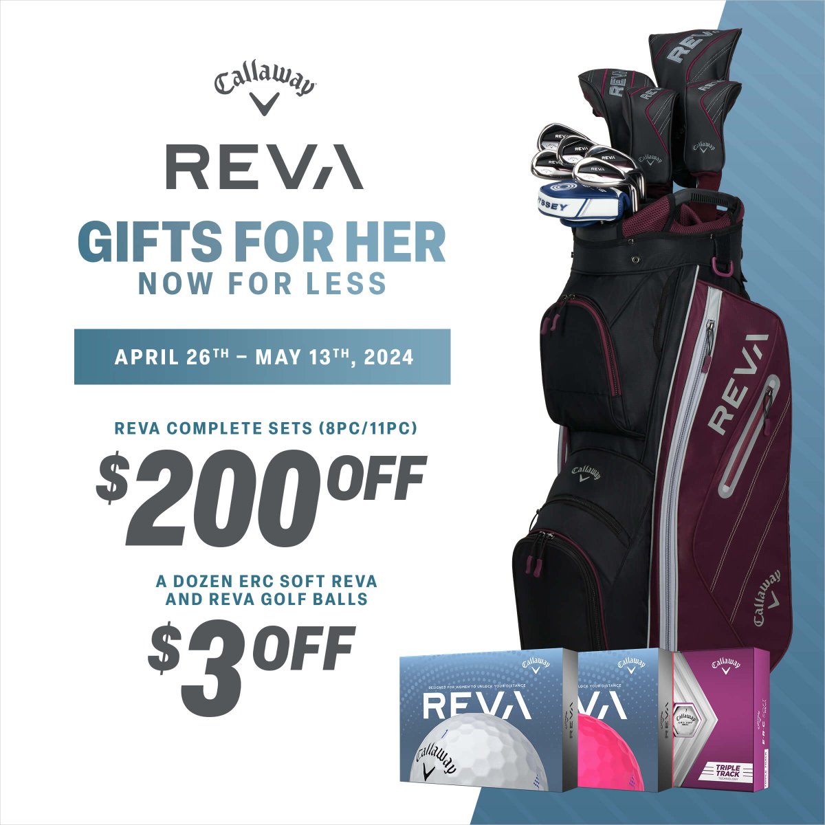 Mother's Day Special - A Gift for Her... In stock in the now in the Pro Shop! #mothersdaygift #giftforher #callaway #yycgolf #ladiesgolf #inglewoodgcc