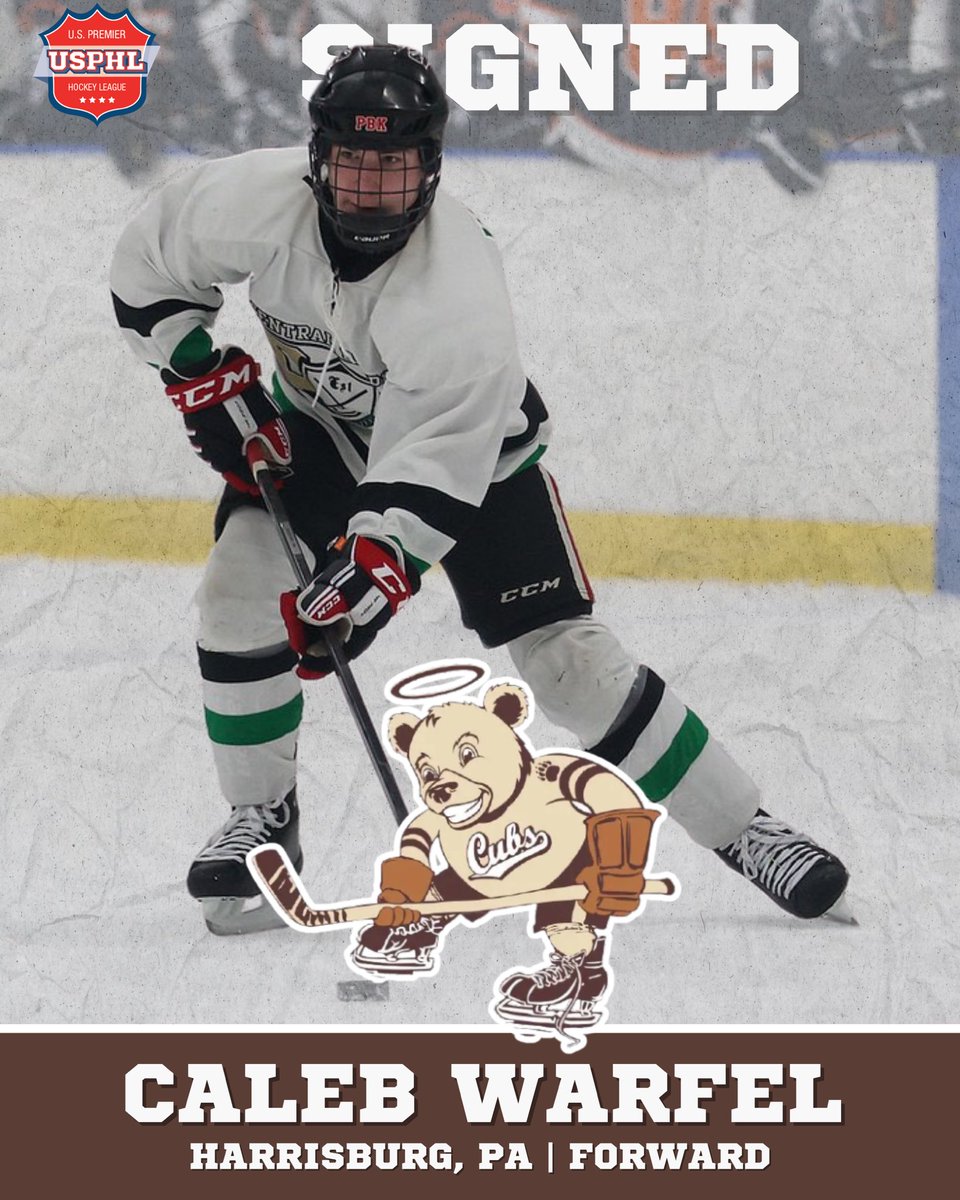 HersheyCubs's tweet photo. 🚨CUBS SIGNING ALERT🚨

The Hershey Cubs are proud to announce the signing of forward Caleb Warfel.

#HersheyCubsHockey #USPHL
#LetsGoCubs #GreatJuniorHockeyExperience
#CommittedToCommunity https://t.co/kxWO9utnKb