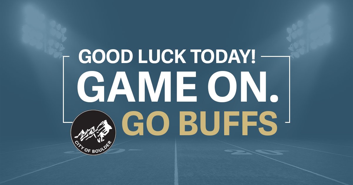Good luck to @CUBuffsFootball today on their spring game! 🏈 #GoBuffs