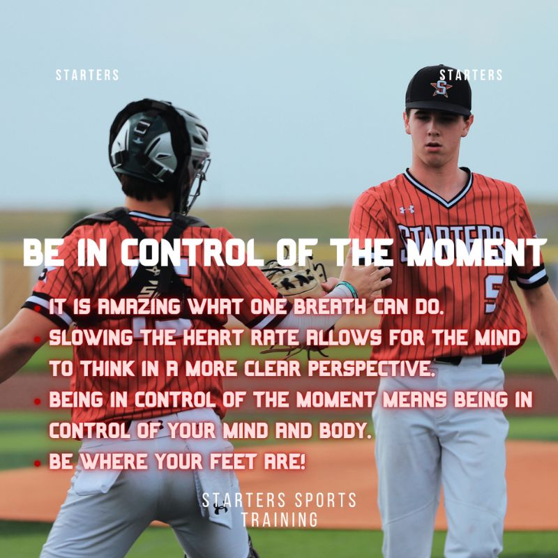 In pitching, be in control of the moment. One breath leads to another, and one pitch leads to another! ⚾

#starterssportstraining #pitchingcontrol #pitchingtips #pitching101 #coaching #sportstraining #minnesotabaseball  #playerdevelopment #hitting #pitching #fielding