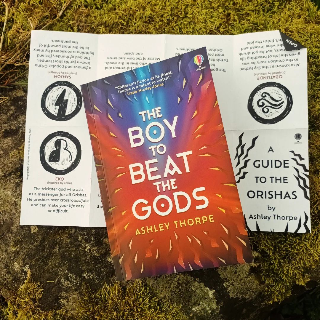 A spectacular debut from @ashley__thorpe! Inspired by the pantheon of Yoruba spirits, the Orishas, #TheBoytoBeattheGods is a heart-pounding, heart-lifting adventure about the courage of using individual and collective power to fight tyranny... 1/2🧵