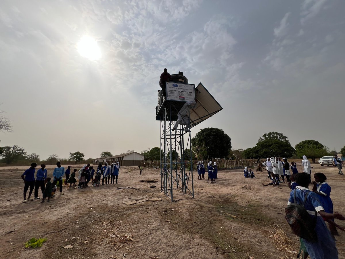 HF has been installing #solar boreholes in the Central River Region of #Gambia to ease access to safe drinking #water