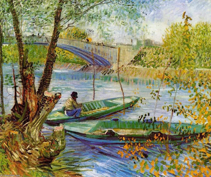 🎨 Pescando en primavera. Pont de Clichy,1887

#vincentvangogh  
#vangogh 
#art 

🍃💛🍃