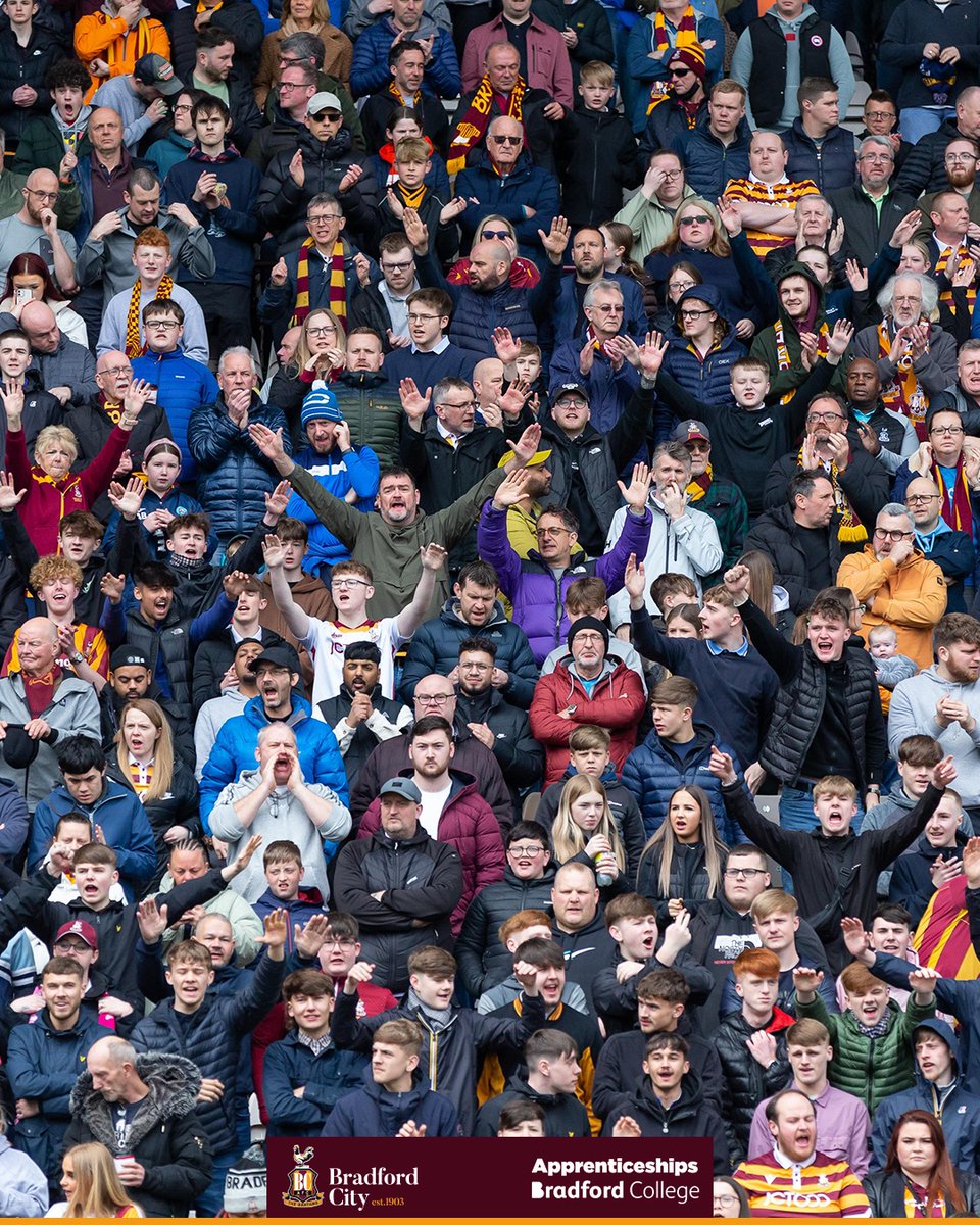 We did our job on the day, though results elsewhere mean we end the season ninth in the @SkyBetLeagueTwo table, a point outside the play-offs. Thank you for your incredible support, all season long. We'll see you next season. ❤️💛 #BCAFC