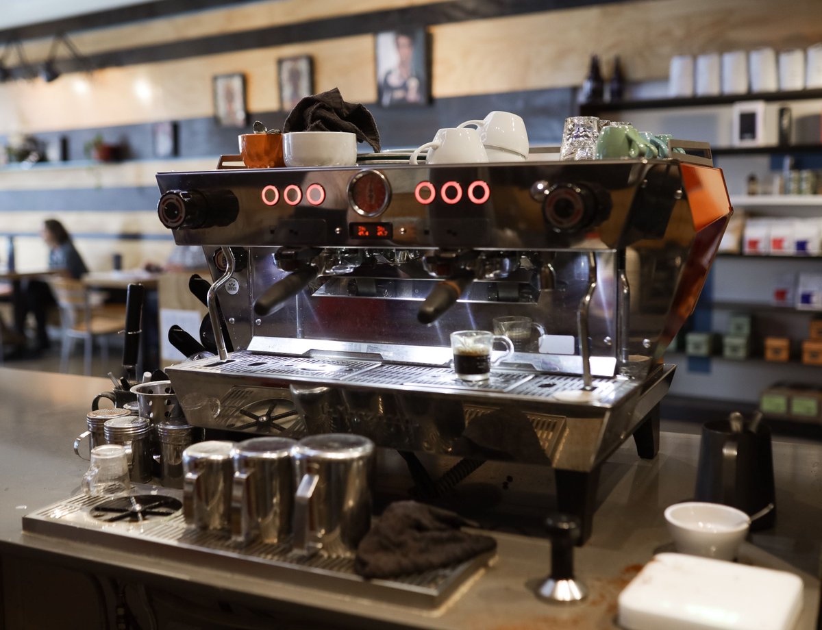 The beating heart of our operation. Can't live without this beauty!

#LaMarzocco #KB90 #SpecialtyCoffee #ThirdWaveCoffee #NordicStyle