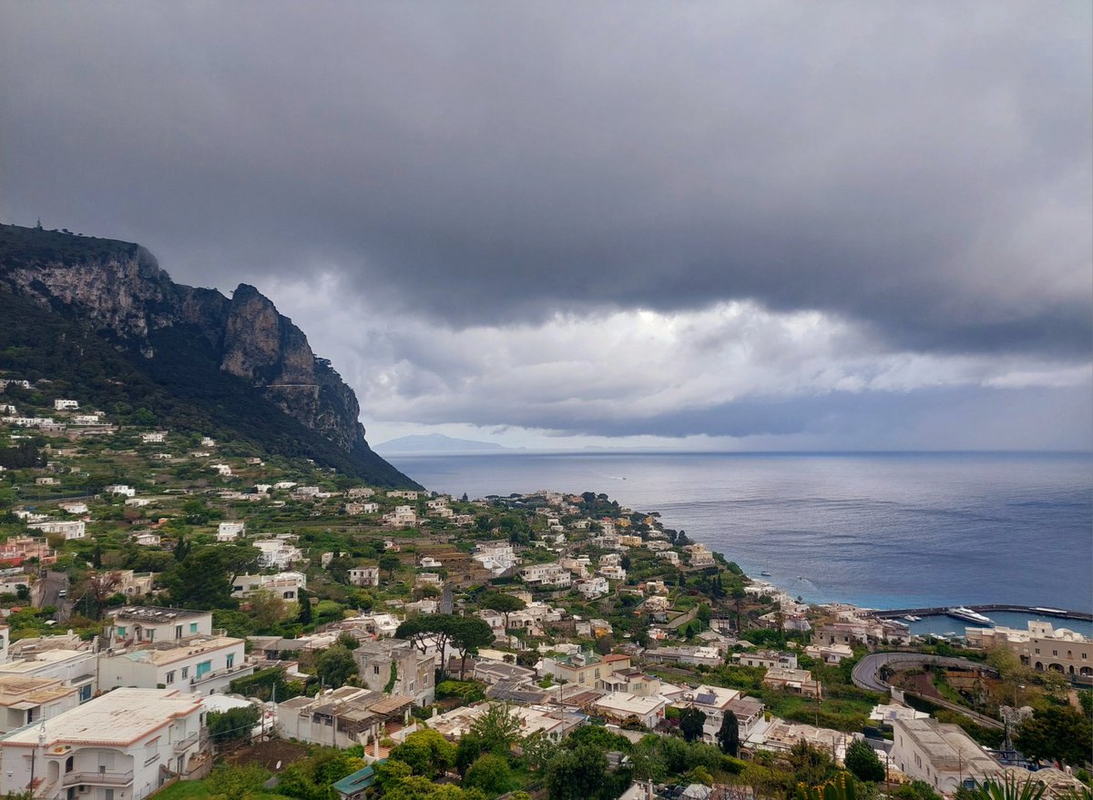 Mi hai accolto con pioggia e vento, "sconvolgimento ed impeto".
Selvaggia ed aristocratica al tempo stesso.
Pura elettricità.
(#Capri 📷mia)