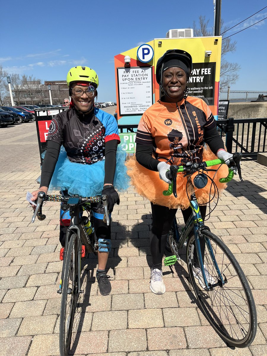 During the Solar Eclipse, I met Robin Leftridge (left) recently retired from Cleveland park maintenance, and her friend LaKimbre Brown. They often cycle together and were at Northcoast Harbor on East 9th in downtown Cleveland when I stopped to chat about the eclipse and cycling.