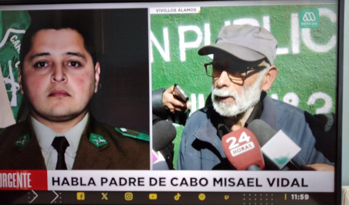 Padre de uno de los carabineros asesinados: "El presidente Boric viene a puro buscar pantalla y los comunistas son los responsables de esto."