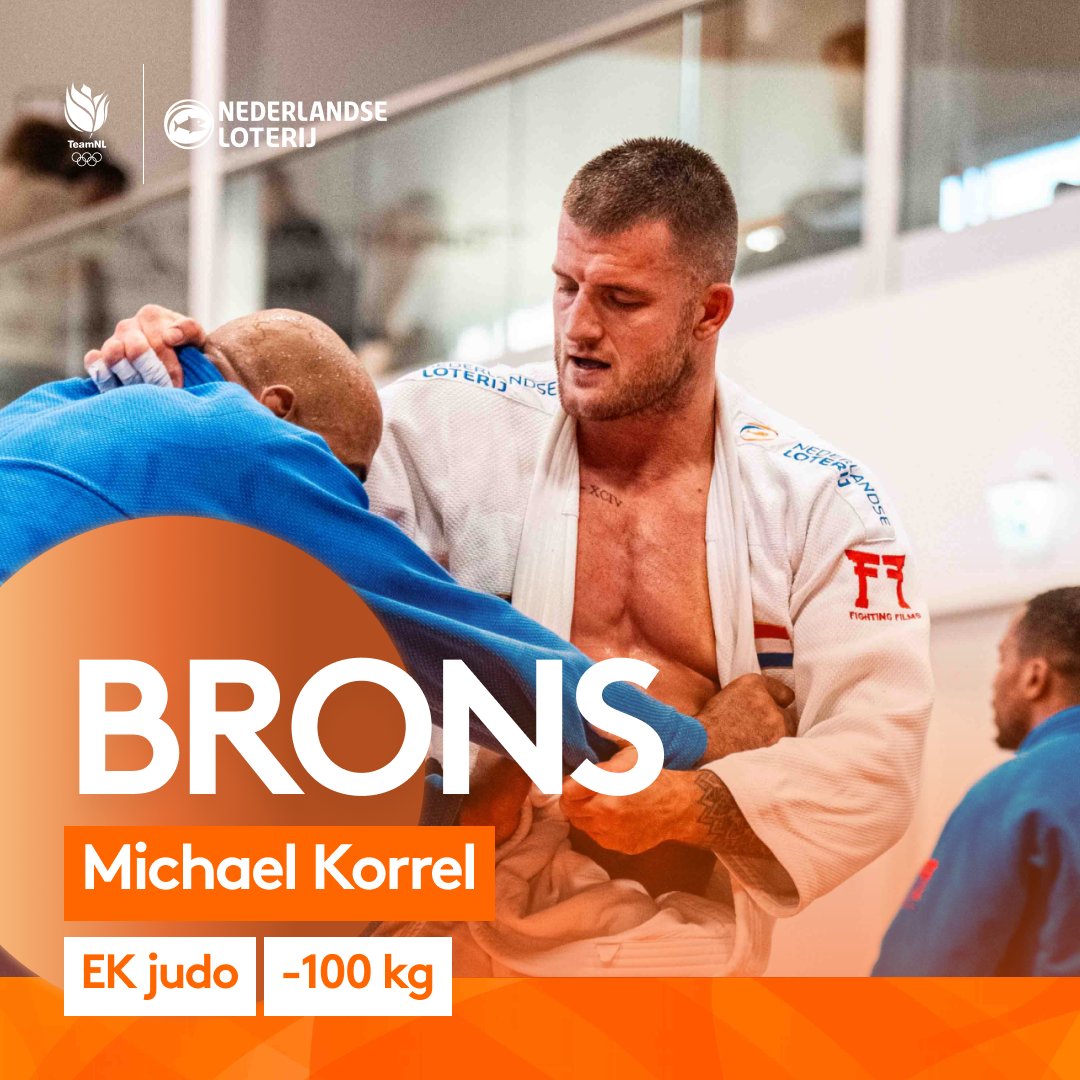 Na 2016 in Kazan pakt hij zijn tweede bronzen plak op een EK 🔥 Hij verslaat de nummer 2 van de wereldranglijst in de golden score met een waza-ari! #TeamNL