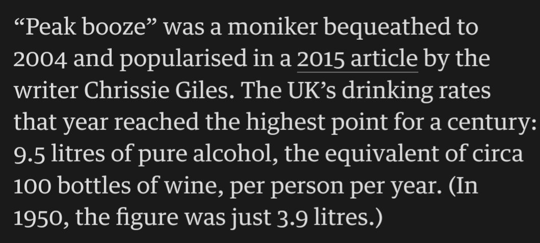 Very happy to see this boozy piece from Mosaic (RIP) is still being cited, nine years later. And I'm sober now so there's that... x.com/ObserverUK/sta…