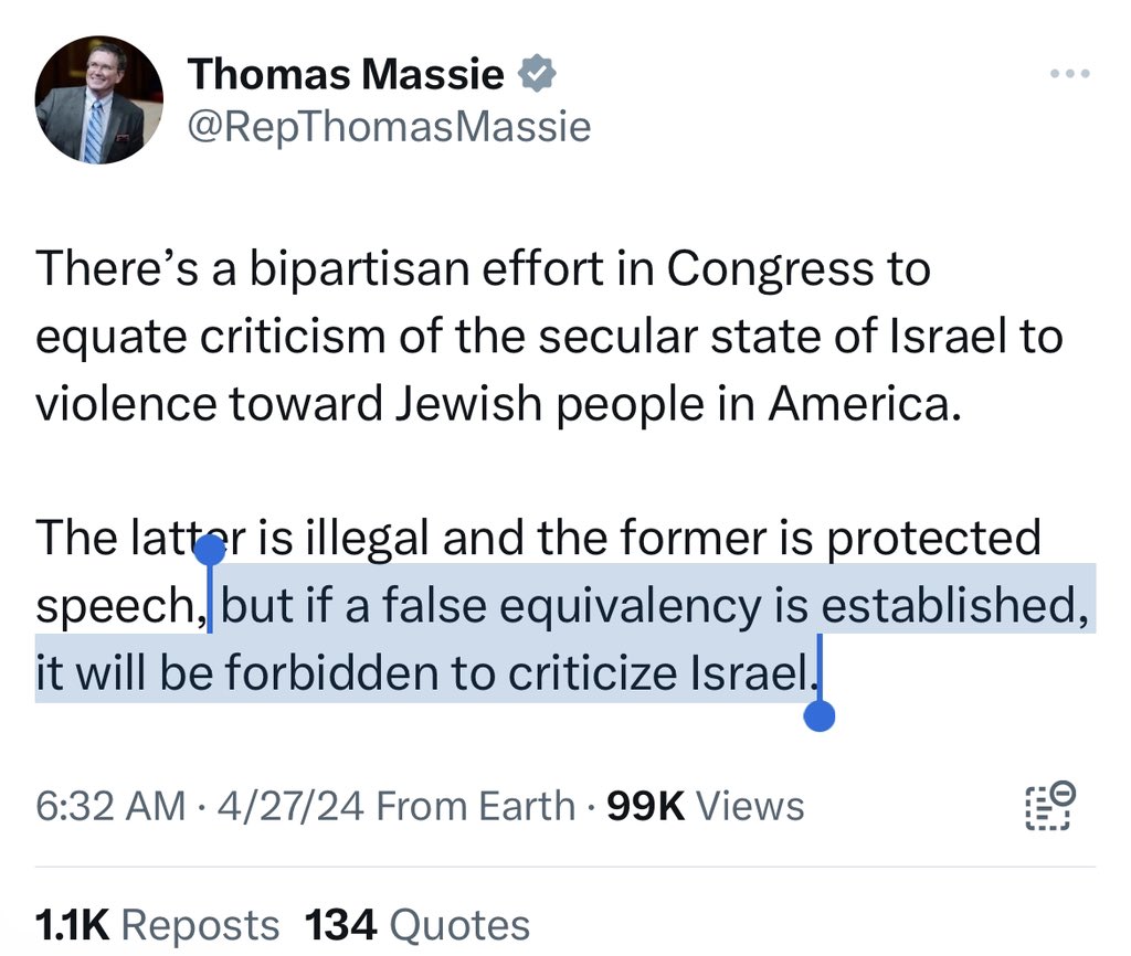 Is Thomas Massie literally the only person in Congress who notices this?