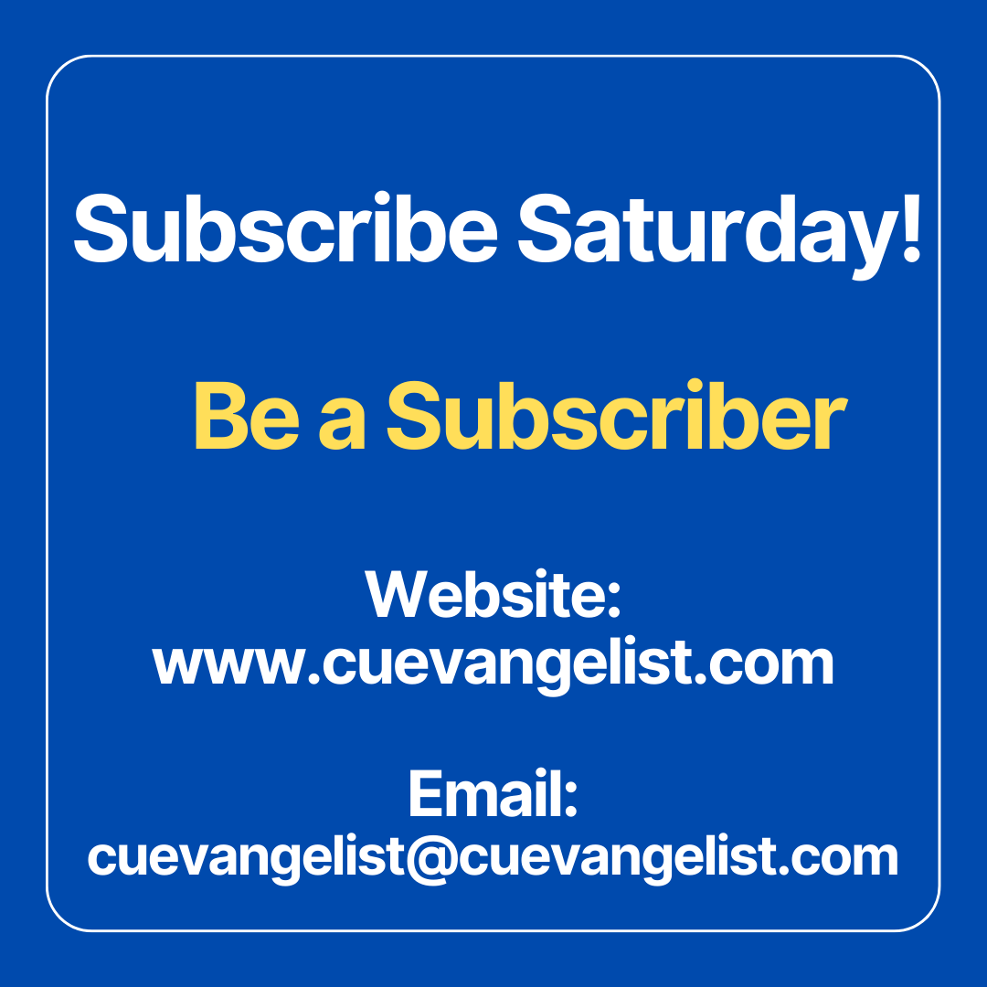 Subscribe Saturday!          

Click on the link: cuevangelist.com           

Join me in 'Spreading The Good News About CUs!'  

#creditunions #creditunion #goodnews #GoodSaturday #SaturdayMotivation #SaturdayVibes #SaturdayMorning