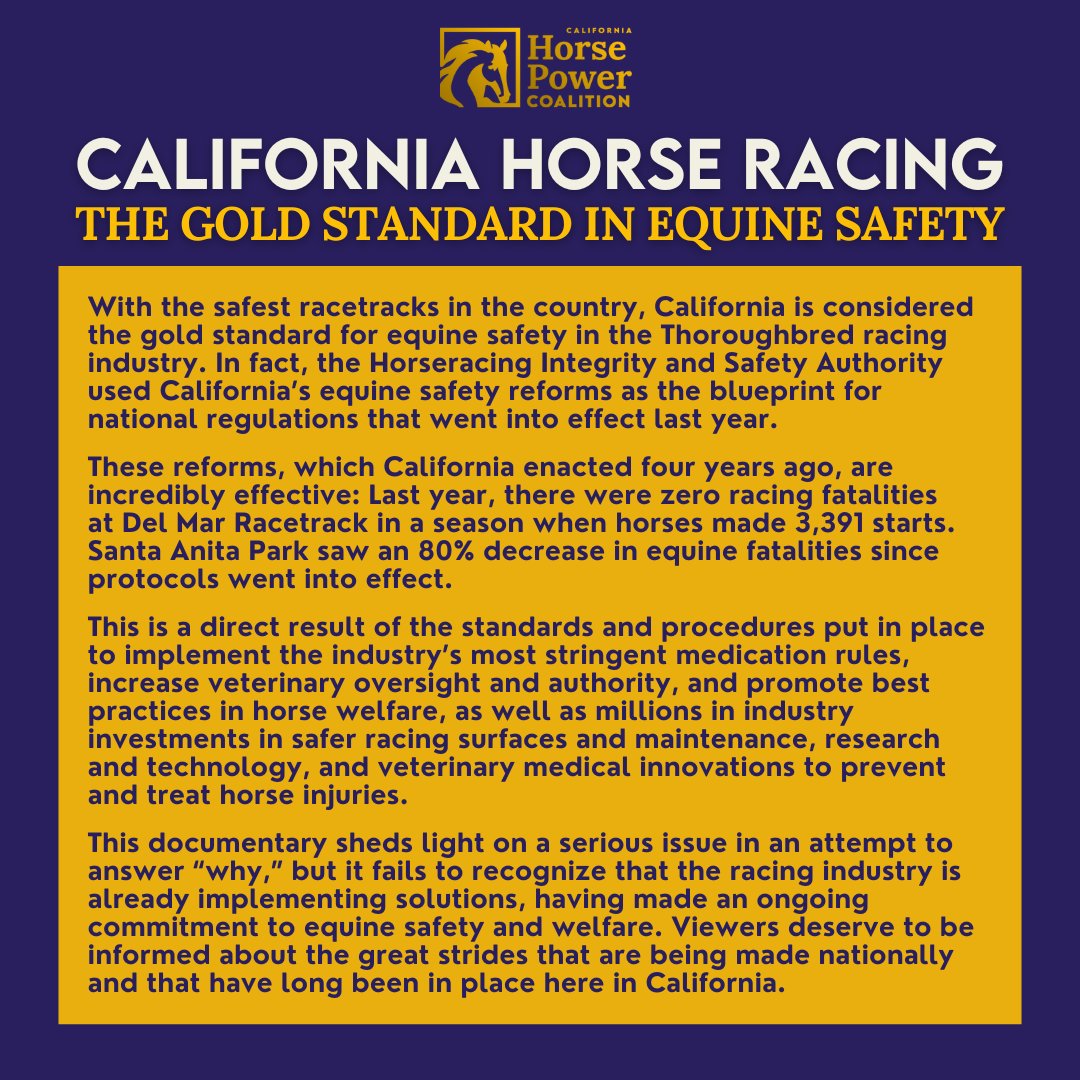California Horse Power Coalition statement on the latest episode of 'The New York Times Presents.'
