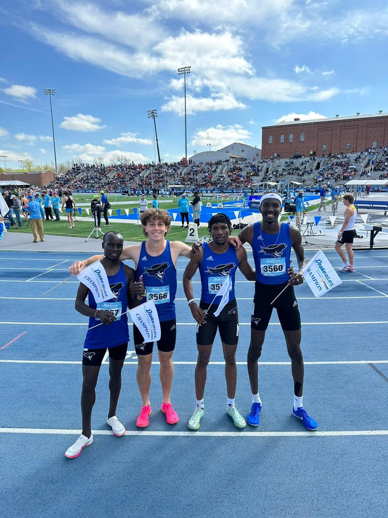 Iowa Western Men’s DMR are @drakerelays Champions! They run 9:47.50 the 2nd fastest time in NJCAA history to break the school record and get the win. Pumpa, Francois, Kowa, Ronoh. #track #trackandfield #relay #relays #distance @USTFCCCA