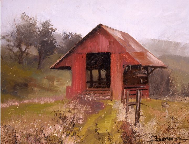 Art of the Day: 'Oakdale Barn Study'. Buy at: ArtPal.com/StefanBaumann?…