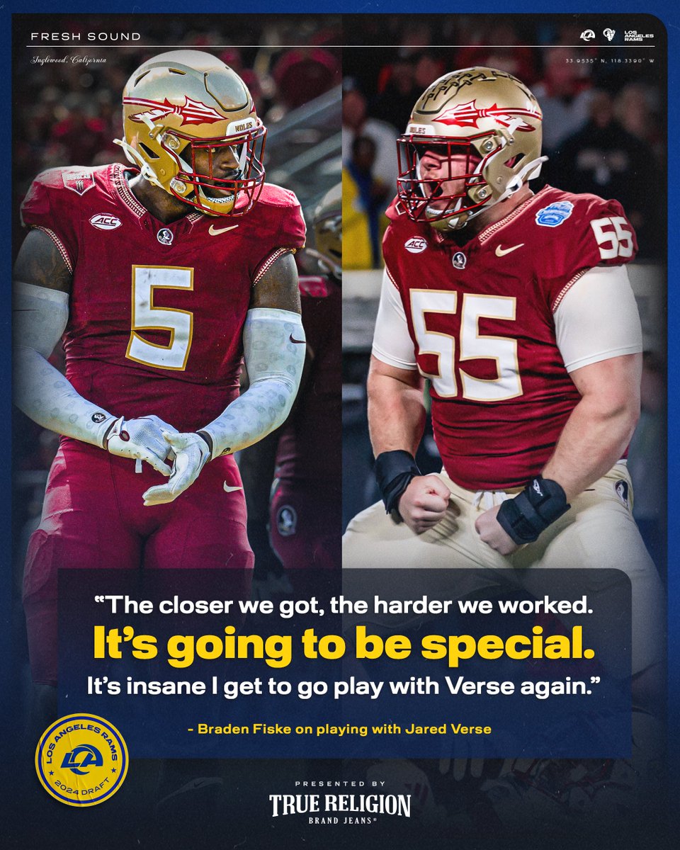 RamsNFL's tweet image. Bros to the Pros. 🤝