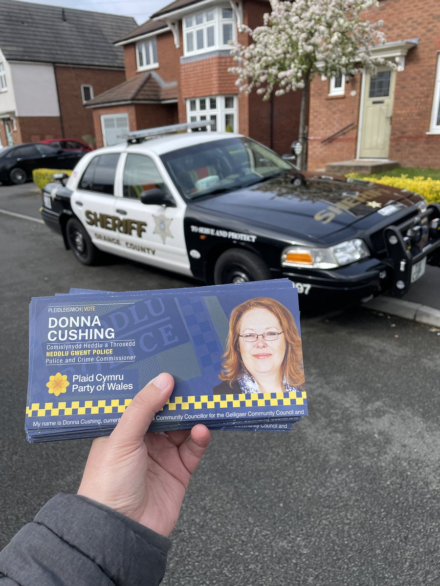 Hoping for a new Sheriff in Gwent Police? Vote for Donna Cushing @Plaid_Cymru this Thursday!