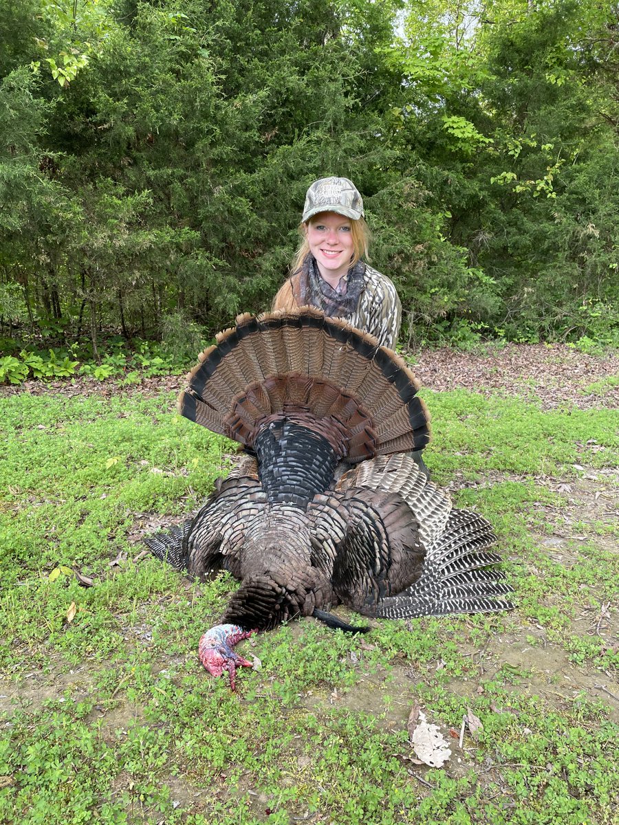 My daughter and I had a great morning! She got her first turkey!!!🦃