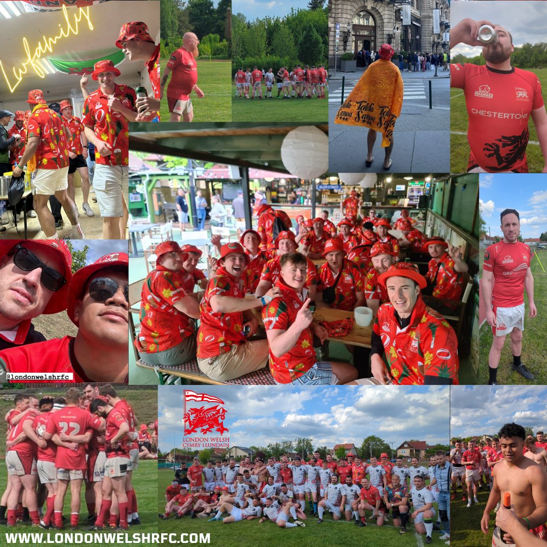 🚌London Welsh on Tou✈️ Look out Budapest! 50 Exiles on the loose! A huge thank you to Fekete Oroszlánok Rogbi Klub for hosting and for a well hydrated run out! A fitting end to season no. 138! Bring on 24/25! #lwfamily #rugbyfamily #hungary