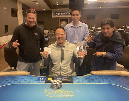 cavincasino's tweet photo. #SoCalSpringSpecial Event #5
$50K GTE
Entries 312
$93,600 prize pool ๐
5-Way chop with with Edward Liu as the chip leader, taking home over $16K + ๐
2. Sam Weiss $12K+
3. Nick Dizes $10K+
4. Edgar Ardon $10K+
5. Chengcheng Fan $9K+
Note: Sam is not pictured https://t.co/oApDhwB4M9