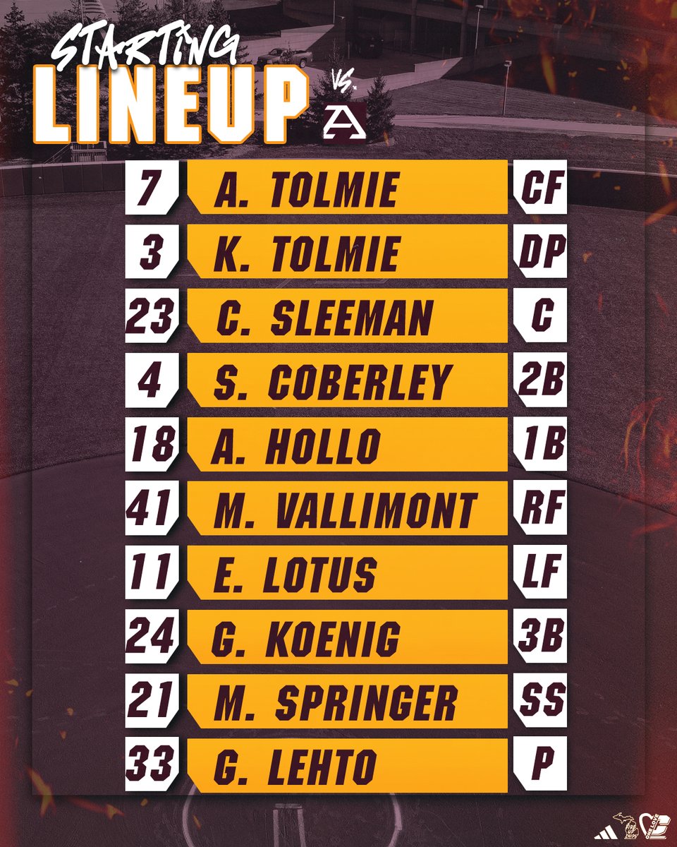 Series finale on deck 🤝 Coach McCall's lineup for game 3 ⤵️ 📺 es.pn/3UlmnkS 📊 bit.ly/44i9ZX9 #FireUpChips🔥⬆️🥎