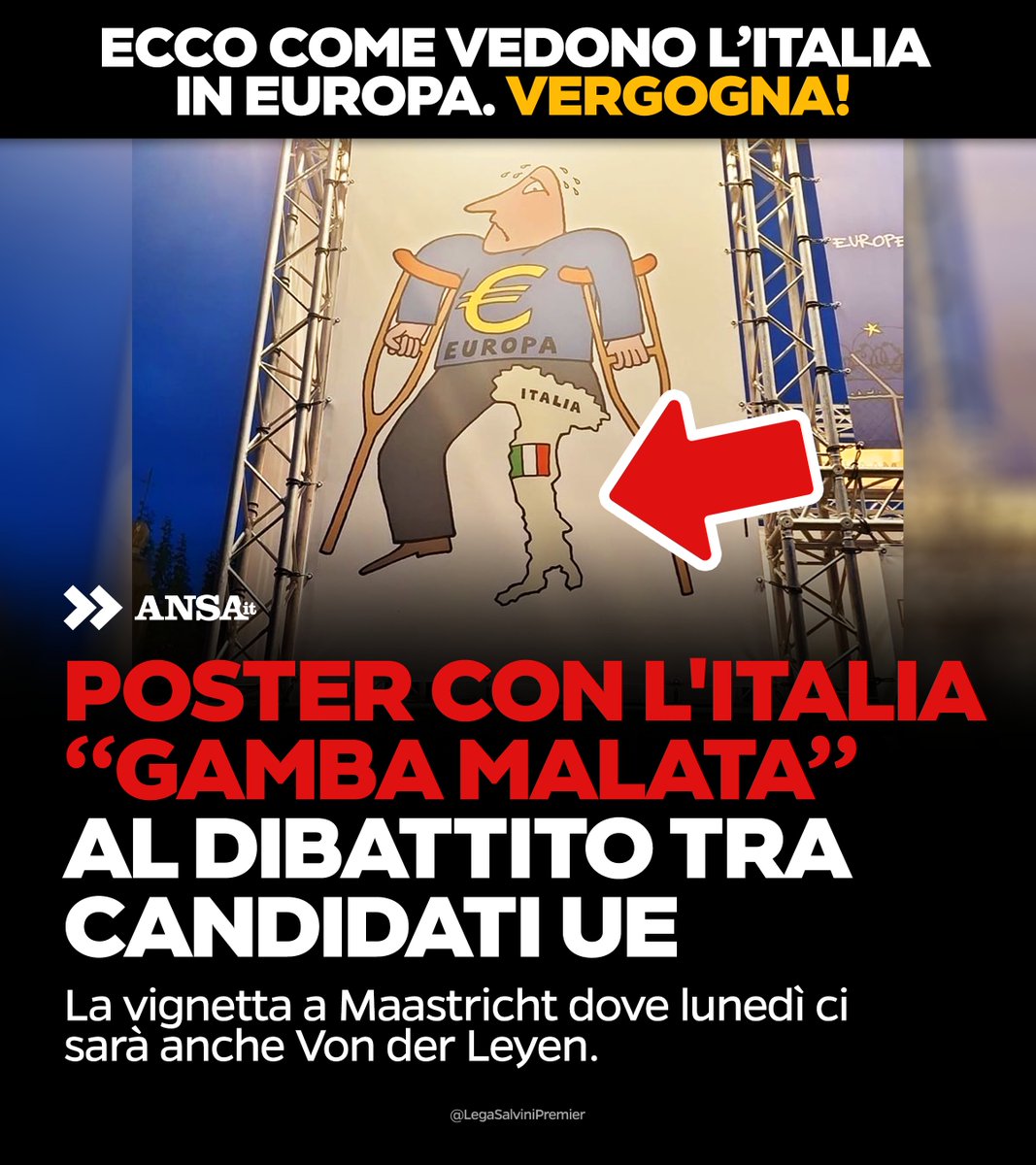 Vergogna. La risposta della Lega a questa gente? Più Italia, Meno Europa!