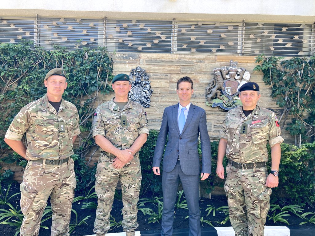 'Africa's security challenges require African solutions, in partnership with our cooperating partners.' - Ambrose L. Lufuma, 🇿🇲 Minister of Defence. Pleased to welcome Commander @BPST_A Col. Andy Pitt & team to Zambia for Land Forces Summit & Opening of 🇿🇲🇬🇧 ZAMBATT 10 training.