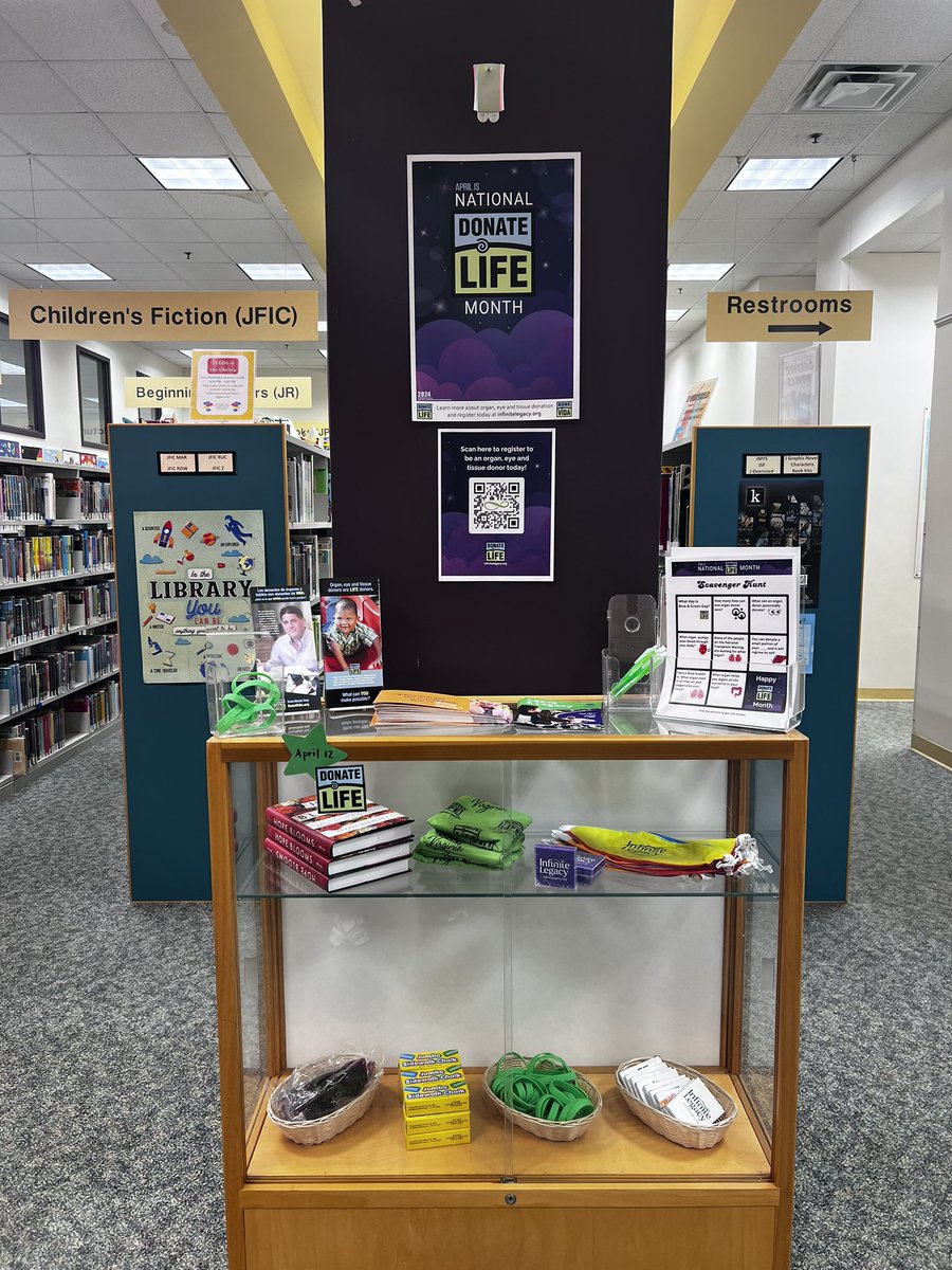Join us at the Kingstown Library @FairfaxLibrary to celebrate #DonateLifeMonth in style! From kids' activities to book giveaways and educational resources, there's something for everyone. #CommunityEngagement #OrganDonation #LearnGrowConnect