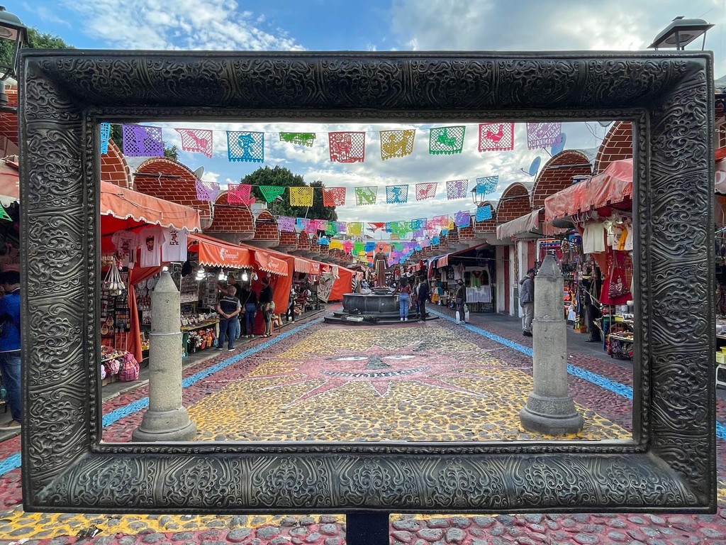 Puebla is a vibrant city filled with colors in every direction from art murals to buildings and more... Read more 👉 bit.ly/3GQ7IrL #Puebla #Mexico #travel #traveltips #visitmexico