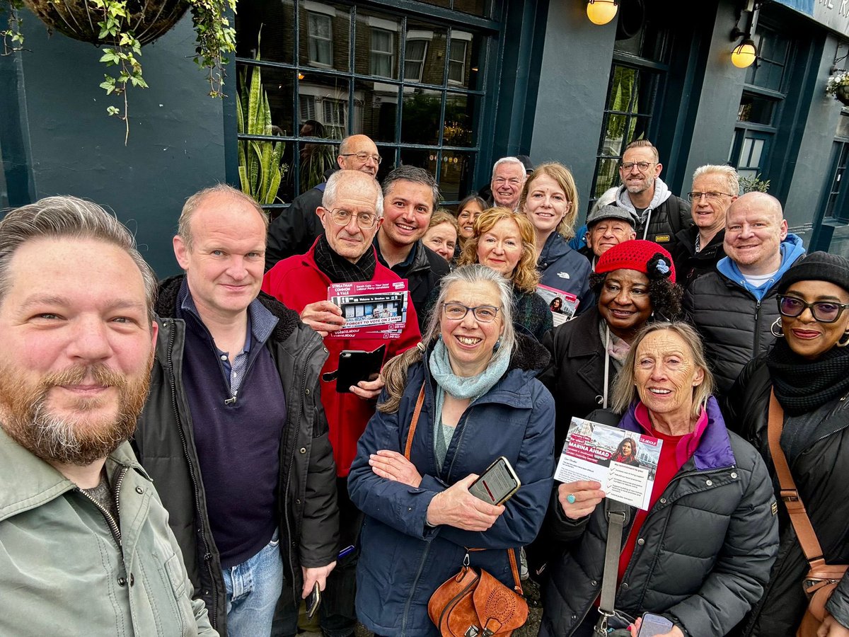 Final weekend before polling day and we had a great team out in #Streatham Common & Vale for @SadiqKhan, @LabourMarina and Sarah Cole. 🌹🌹🌹