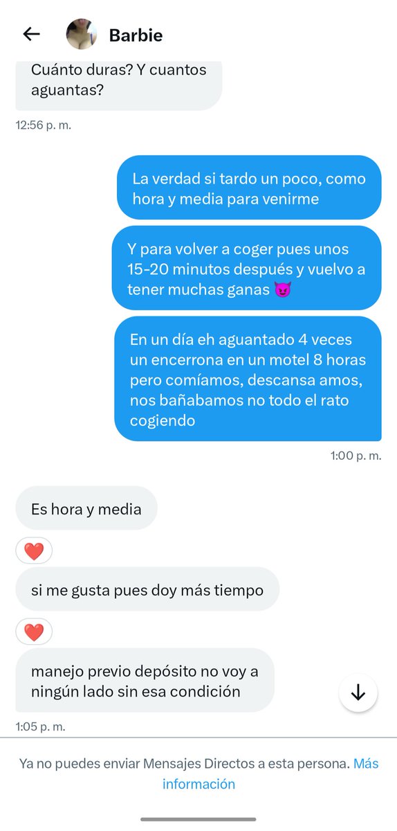 ecbjl2's tweet photo. Cuidado con @MiBarbieKen da largas para encuentro, no te responde y luego bloquea, de las razones por las que uno desconfia en primero depositar, lastima de cuenta se veía muy bien material... https://t.co/WKCjn3CjJe