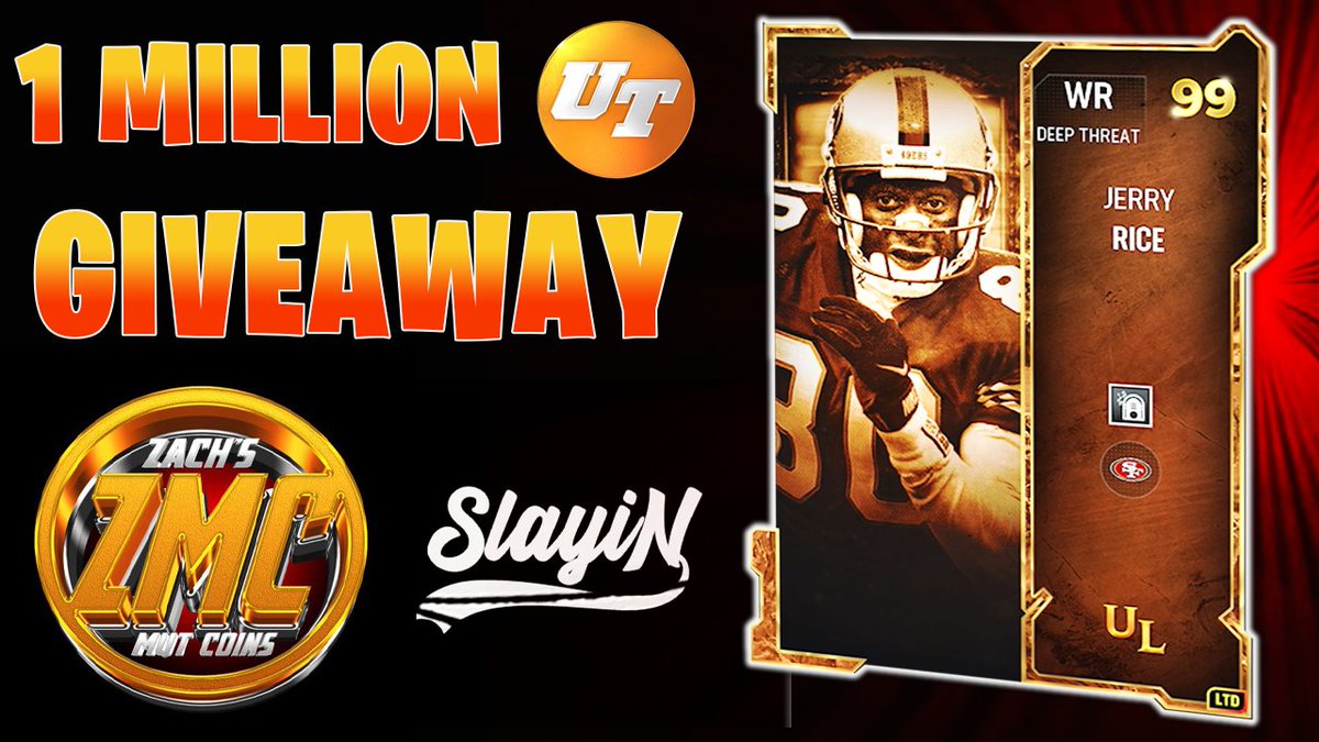 1 MILLION COIN GIVEAWAY! *2 Winners 500k Each Any Console* To Enter: You must follow @slayinslays & @MUTcoinZach Retweet & Tag 1 Friend in the comments! Winner will be picked TONIGHT @ 8:30