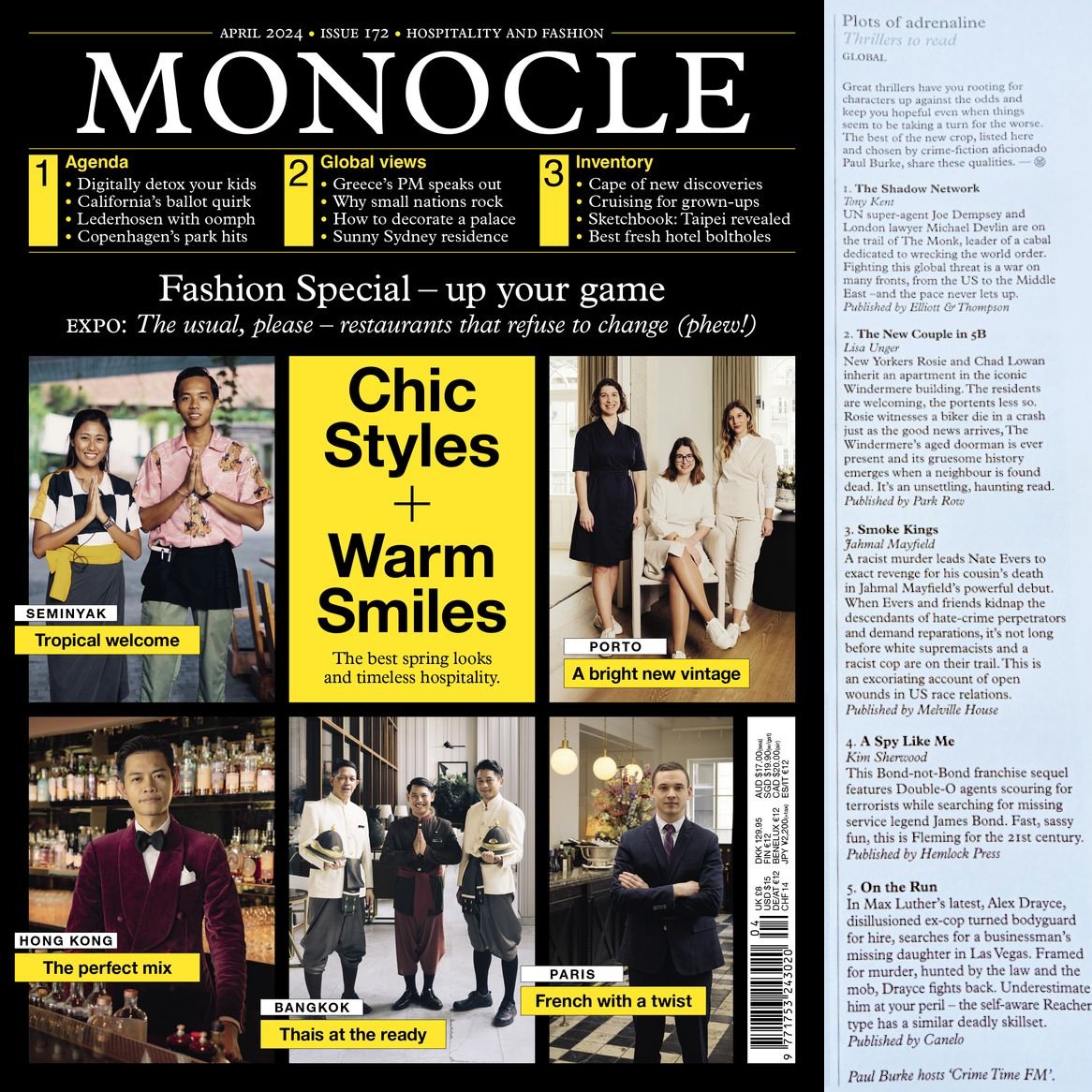 Thanks for including THE NEW COUPLE IN 5B in your thriller book recs for the latest issue of @MonocleMag! “An unsettling, haunting read.” —@Paulodaburka @CrimeTimeUK