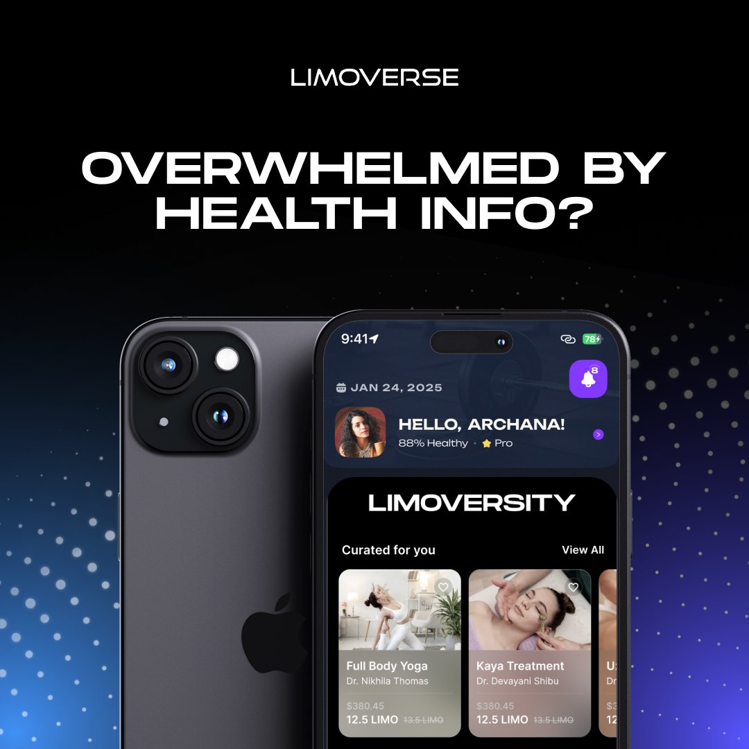 Ever feel lost in the maze of health and fitness information online? 🤯 Don't worry, we've got your back! The Limoverse Super app will be a one-stop solution for all things wellness. Launching soon!
