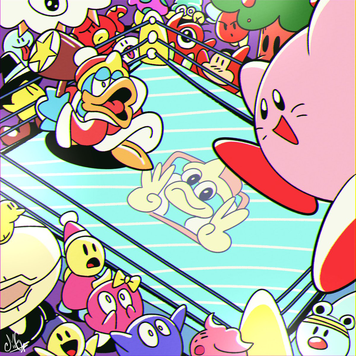 The First Rival 💥 
#星のカービィ32周年
#カービィのハッピーバースデー 
#KirbysDreamLand
#Happy32ndBirthdayKirby