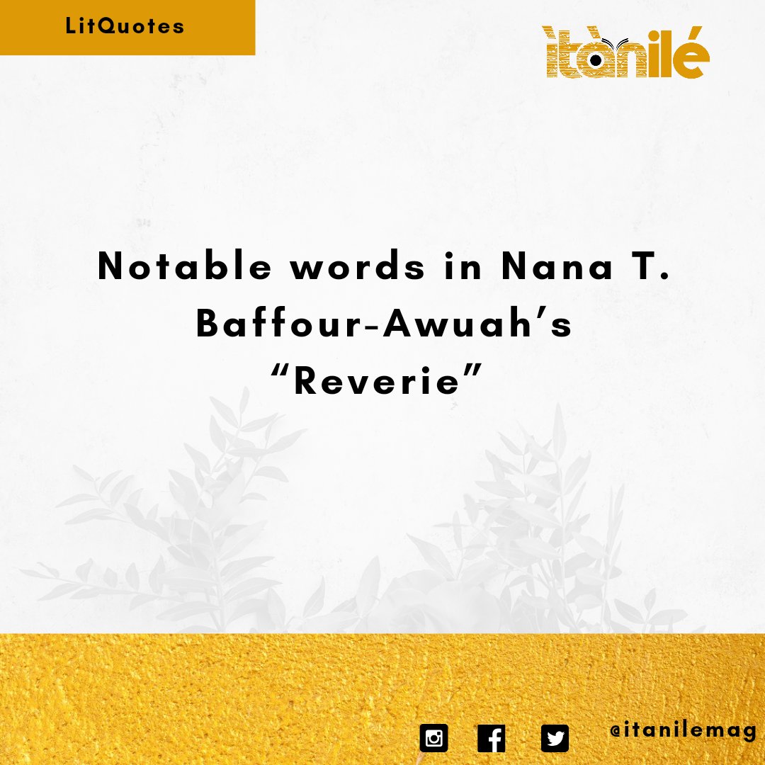 itanilemag's tweet photo. Nana T. Baffour-Awuah’s "Reverie" takes you on a journey of love, loss, and finding oneself aboard a train journey filled with memories and emotions.
👇🏽
https://t.co/Tz7bdiIsuS

#Reverie #ShortStory #Emotions
 #africanwritersseries #readerscommunity #Itanilecrew https://t.co/tDJQ9bcOlu