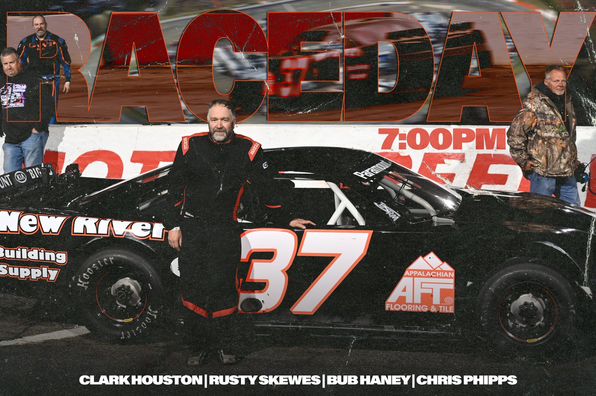 Dwight Huffman Racing (@team_dhr) on Twitter photo Make plans to join us at Hickory tonight for ๐๐ผ๐พ๐๐ฟ๐ผ๐!
4 cars chasing one goal: ๐
<a href="/Clark_Houston6/">Clark Houston</a>, #6: LMSC Twin 40s
Rusty Skewes, #41: LMSC Twin 40s
Bub Haney, #28: Limited Late Model 50
Chris Phipps, #37, Limited Late Model 50
โฑ Qualifying at 5
๐ข Racing at 7 Make plans to join us at Hickory tonight for ๐๐ผ๐พ๐๐ฟ๐ผ๐!
4 cars chasing one goal: ๐
<a href="/Clark_Houston6/">Clark Houston</a>, #6: LMSC Twin 40s
Rusty Skewes, #41: LMSC Twin 40s
Bub Haney, #28: Limited Late Model 50
Chris Phipps, #37, Limited Late Model 50
โฑ Qualifying at 5
๐ข Racing at 7