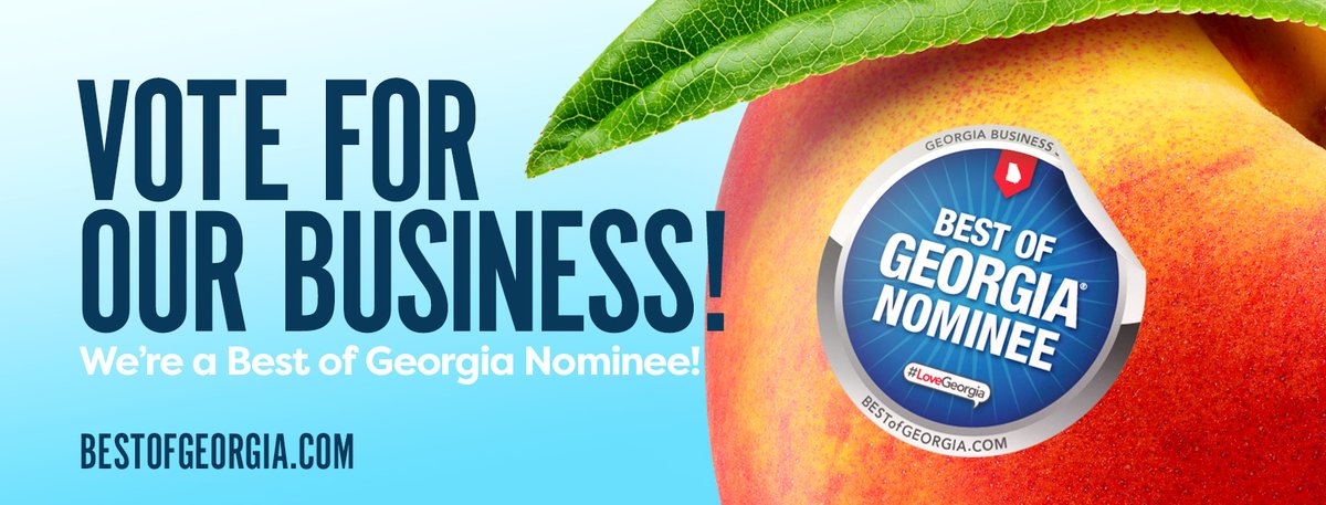We were nominated for the #BESTofGEORGIA awards! We're thrilled to be among the best website designers in the state, but we're not done yet. Please vote for us at tinyurl.com/2dalyg65!  

And you can REALLY show the love by voting for us daily!  Thank you for the support!