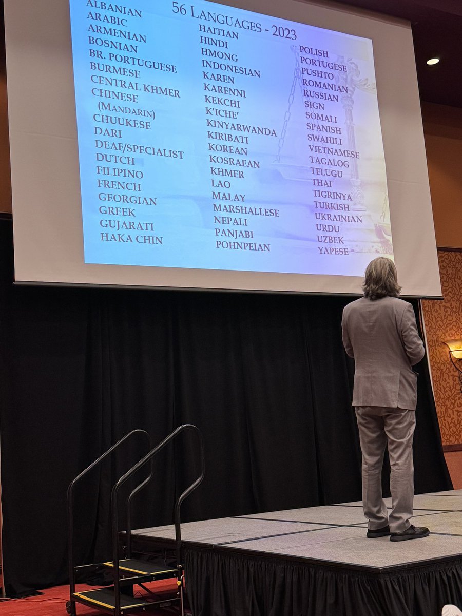 This week,our Executive Director, Abby Brenneman, spoke at the District Court Clerks Annual Meeting where she highlighted several of the projects Access to Justice is working on. 
We thank the AOC for the invitation and for bringing such wonderful presentations.