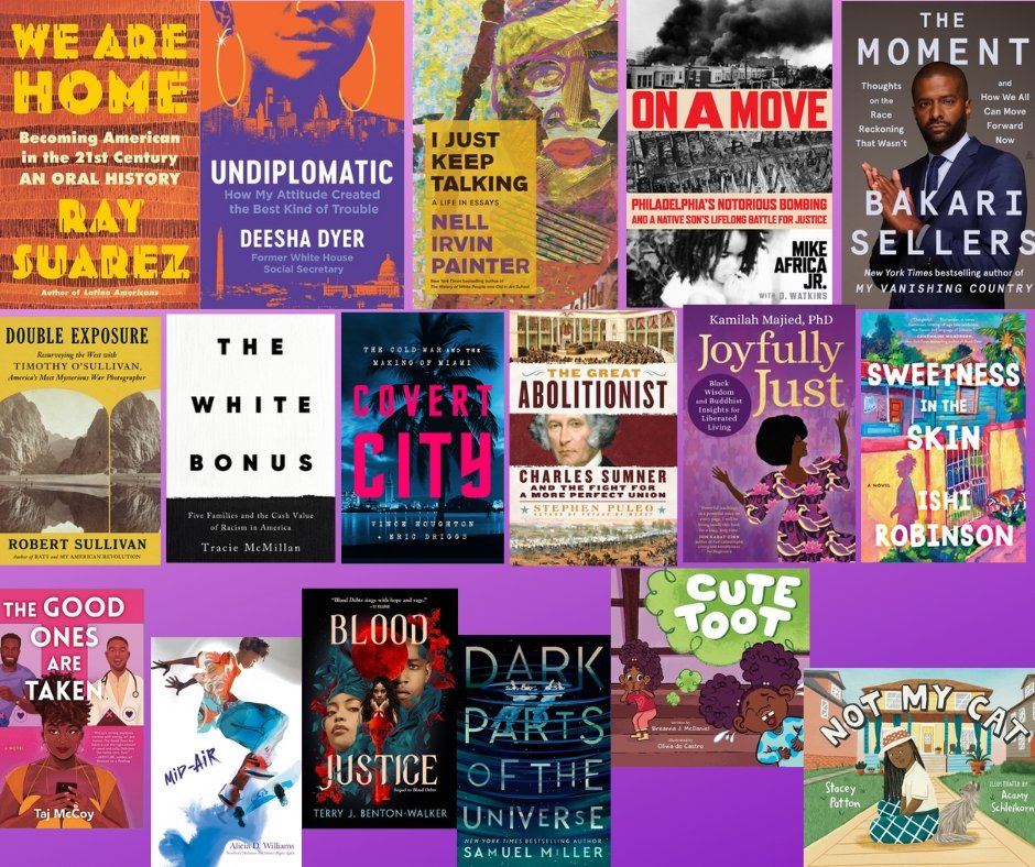 Here is our weekly Black Kos/@dailykos post of the week's new books of particular interest to Black and Latino/a readers: dailykos.com/comments/22373… (But also recommended for ALL readers!) @Bakari_Sellers @TMMcMillan @PainterNell @RESullivanJr @MikeAfricaJr @DeeshaDyer…