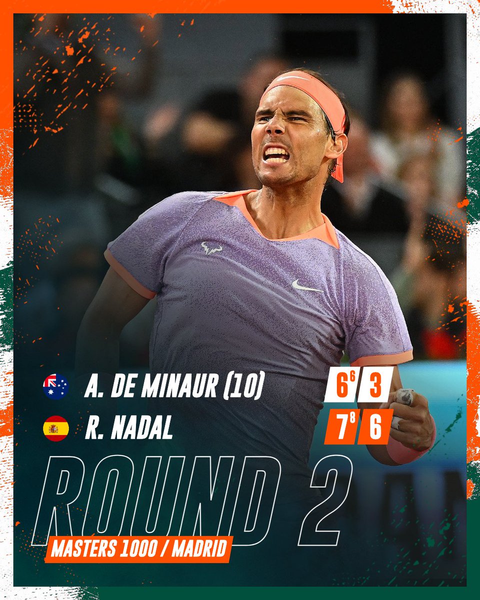 The road continues for @RafaelNadal 🧡💪 #MMOpen