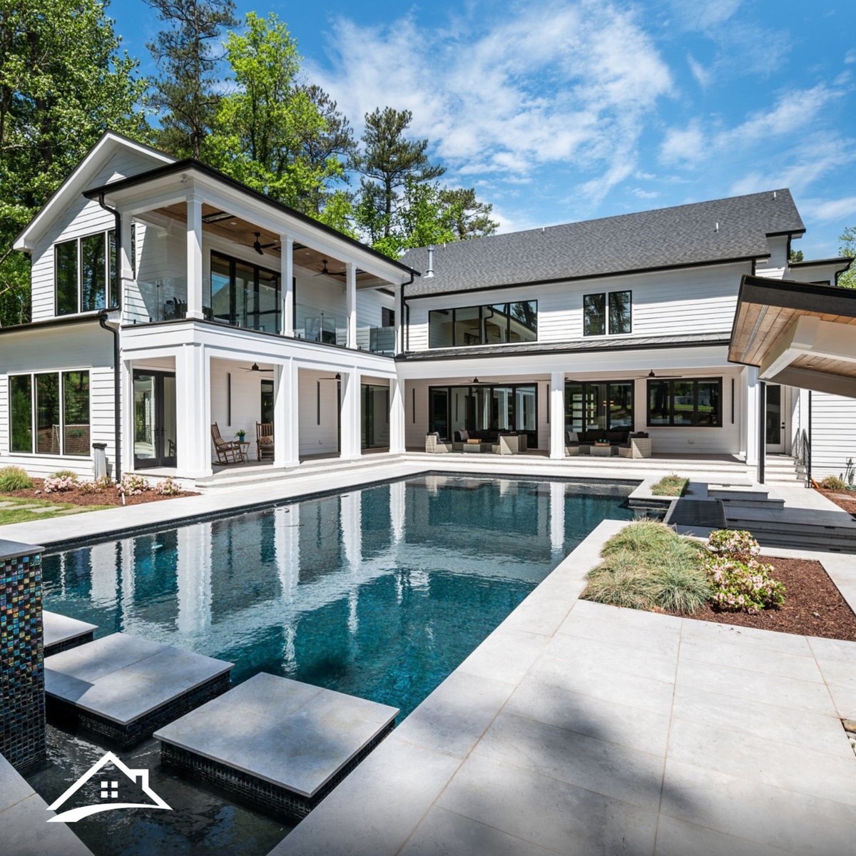 Luxurious home features backyard sanctuary overlooking the North Ridge Golf Course! ⛳ 📍 1616 Hunting Ridge Road, Raleigh, NC 27615 🎯 $5,110,000 6 bed | 6 full bath | 2 half bath | 7,381 sq. ft. | 3-car garage ☎️ (919) 845-9909 🌐 bit.ly/3Uy4DnA #newlisting #raleigh