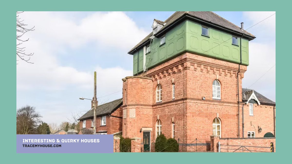 This aptly named Water Tower in a village near Lincoln was converted in 1996 and provides a lavish home. Built in 1903 the tank when full contained 37k gallons of water filled from an artesian borehole in a neighbouring field. #househistory       .  .