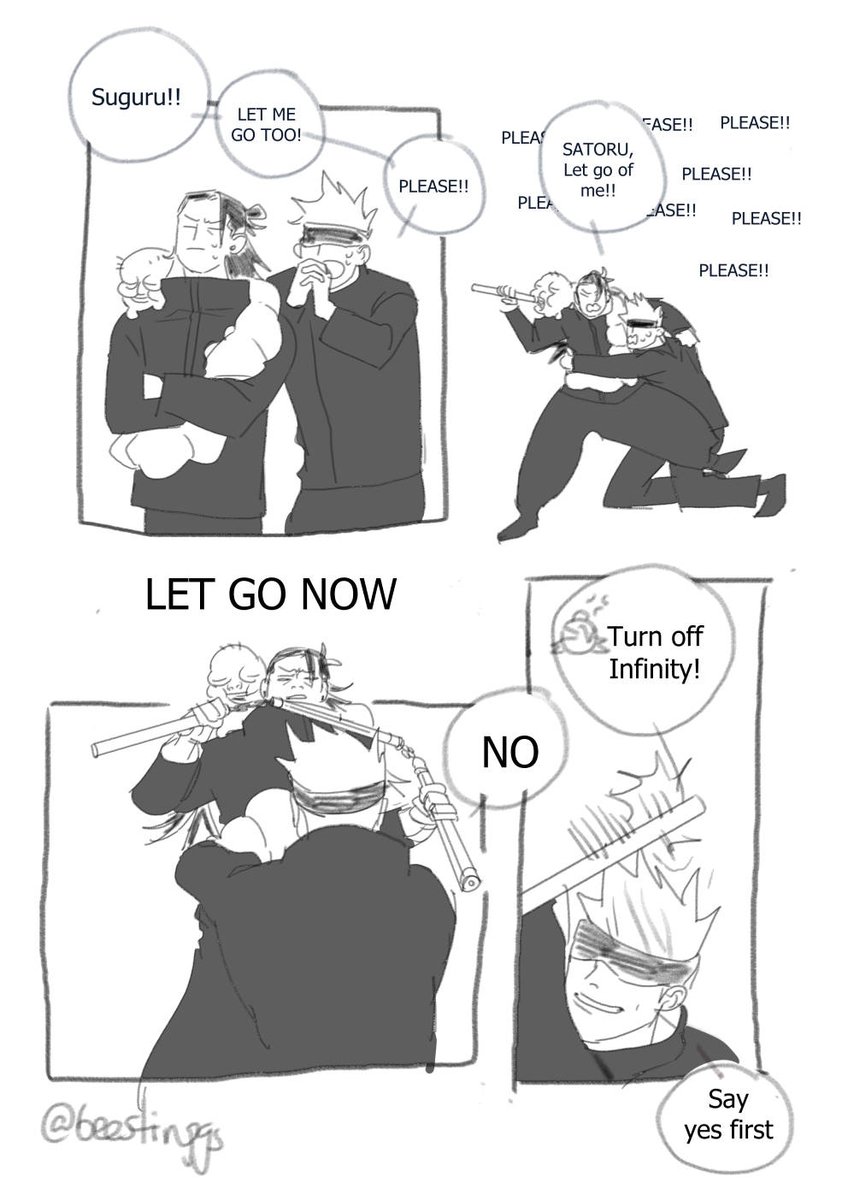 #五夏 teacher AU, gojo wants to come along to geto's mission. annoying clingy gojo