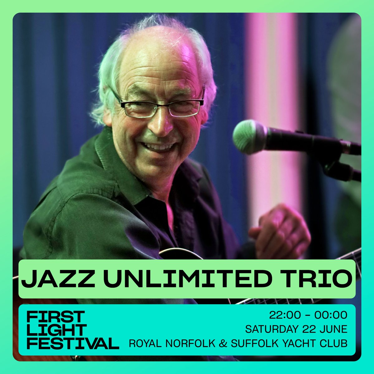 Taking place in the characterful Royal Norfolk & Suffolk Yacht Club, Jazz Unlimited Trio bring relaxed vibes with American jazz of the 50s & 60s and more to their First Light Sundown set... 🌅 Get your tickets! 🎟️👉 firstlightlowestoft.com/events-2024/ja… #FirstLightFestival2024 #Lowestoft