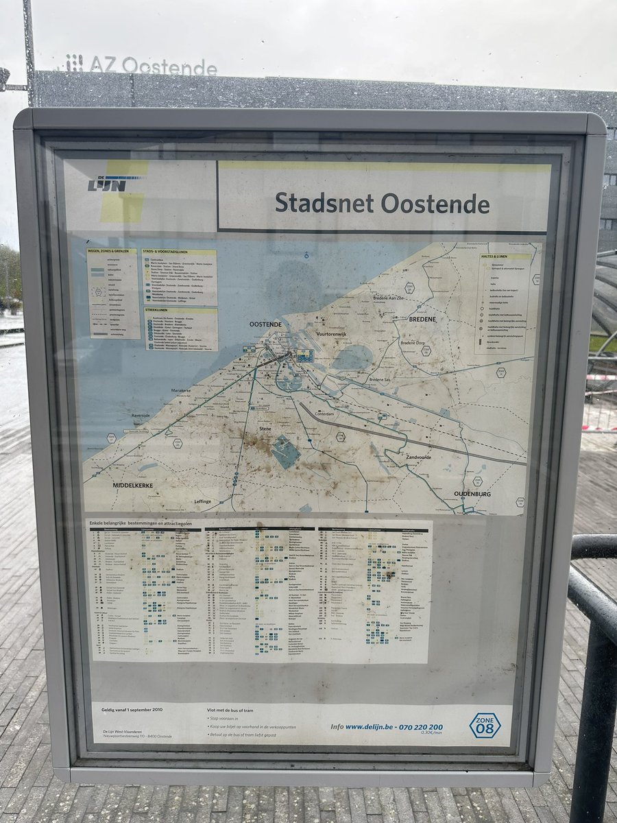 JohnD025's tweet photo. Ter info: de netplannen van @delijn aan AZ Oostende zijn 14 jaar oud, en uiteraard niet aangepast aan het nieuwe vervoersplan. Ze kunnen beter weggenomen worden (veel occasionele gebruikers hier, ook zonder smartphone) https://t.co/VoqXbqwQUW