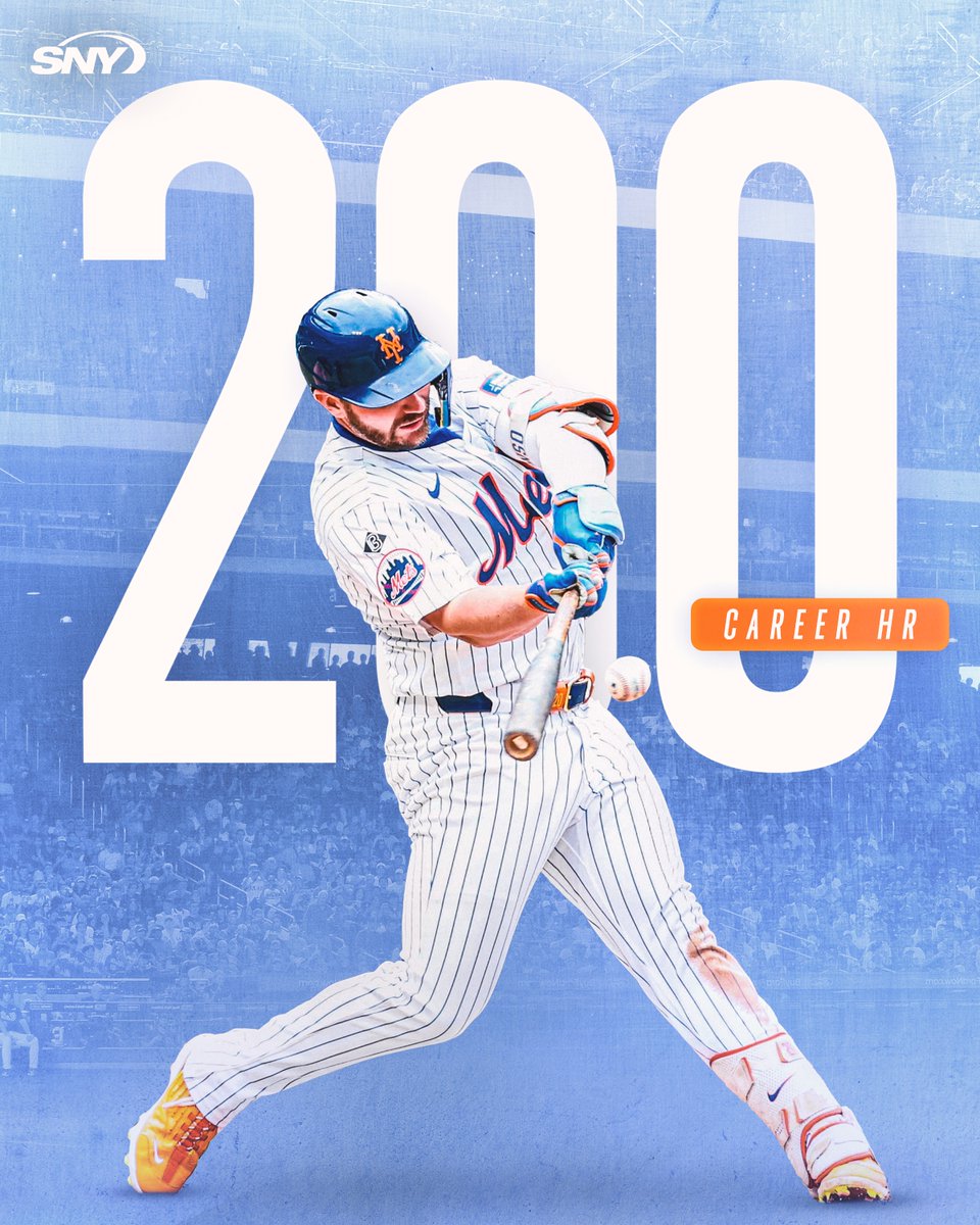 200 for 20. Pete Alonso becomes the fourth Met to hit 200 home runs in orange and blue!