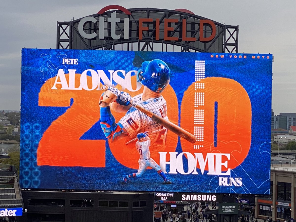 Congratulations Pete Alonso! 200 career home runs! #MetsTwitter