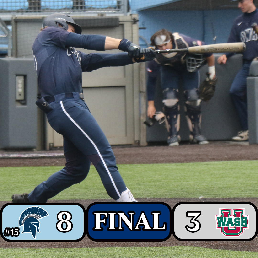 #15 CWRU Baseball (29-8, 12-3 UAA) def. WashU (24-14-1, 8-6-1 UAA), 8-3 (Gm 2)

W: Horvath- 4.2 IP, 1 H, 1 R, 0 BB, 11K

Harms: 2-5, 2 HR, School-record tying 12th of the year
Stillson: 3-4, RBI
Andreyko: 3-5, R, RBI, 2 2B

#CWRU #BlueCWRU #d3baseball