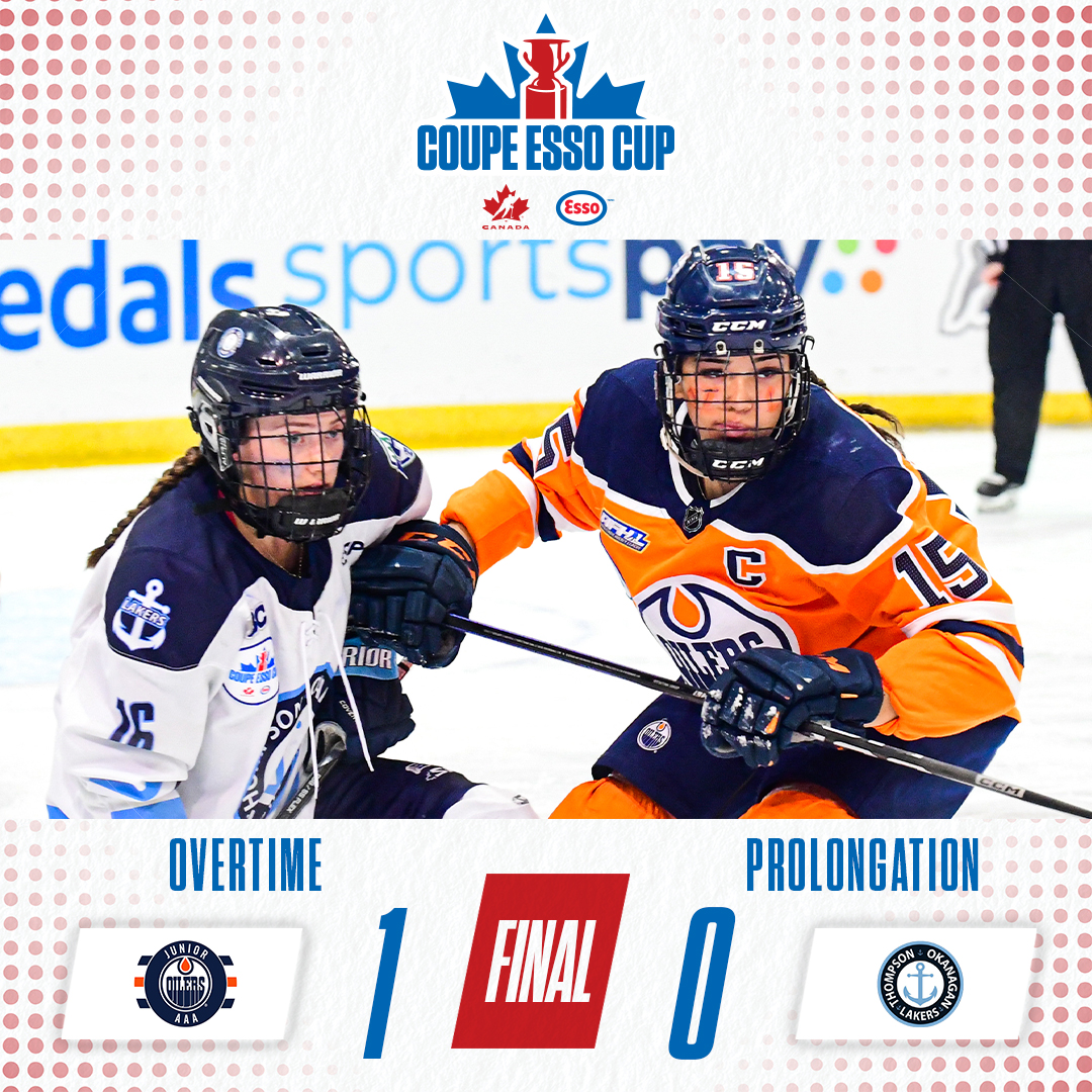 GAME OVER! Layla Matthew is the OT hero as the @jroilerswhite down the @TOLakers_aaa. 🥉

MATCH FINI! Layla Matthew est l’héroïne en prolongation, et les @jroilerswhite battent les @TOLakers_aaa. 🥉

📊hc.hockey/EssoStats2418
📊hc.hockey/StatsEsso2418

#EssoCup | #CoupeEsso